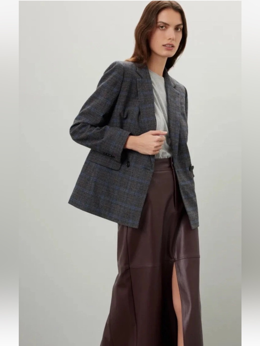 Madewell The Rosedale Wool Blend Double Breasted Blazer Women’s Sz 6